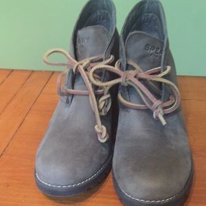 Sperry Wedge Leather Boots